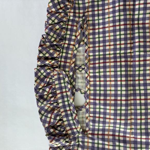 Longaberger Liner in Blueberry Plaid - for a Large Picnic Basket Liner Only NEW - Picture 3 of 8